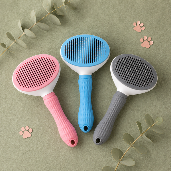 Self-Cleaning Pet Grooming Brush — One-Click Hair Eject for Cats & Dogs