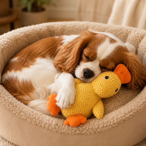 Sleeping duck plush for pets