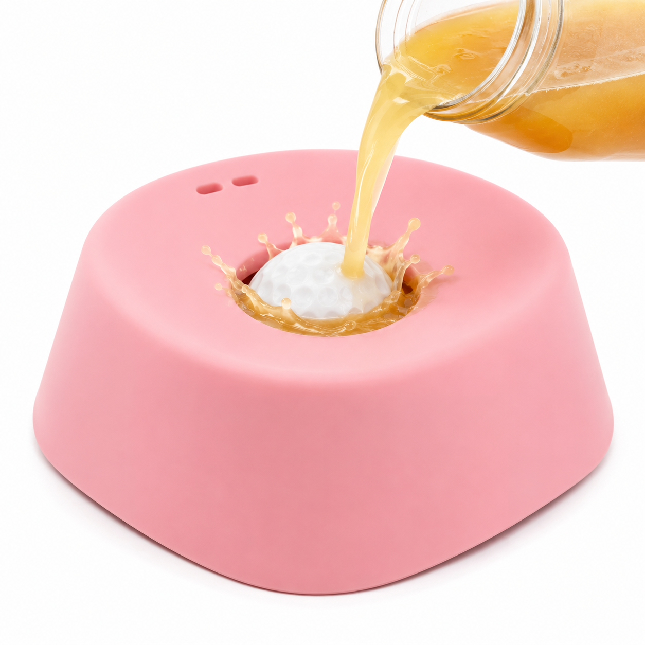 Lick bowl color options — blue and pink